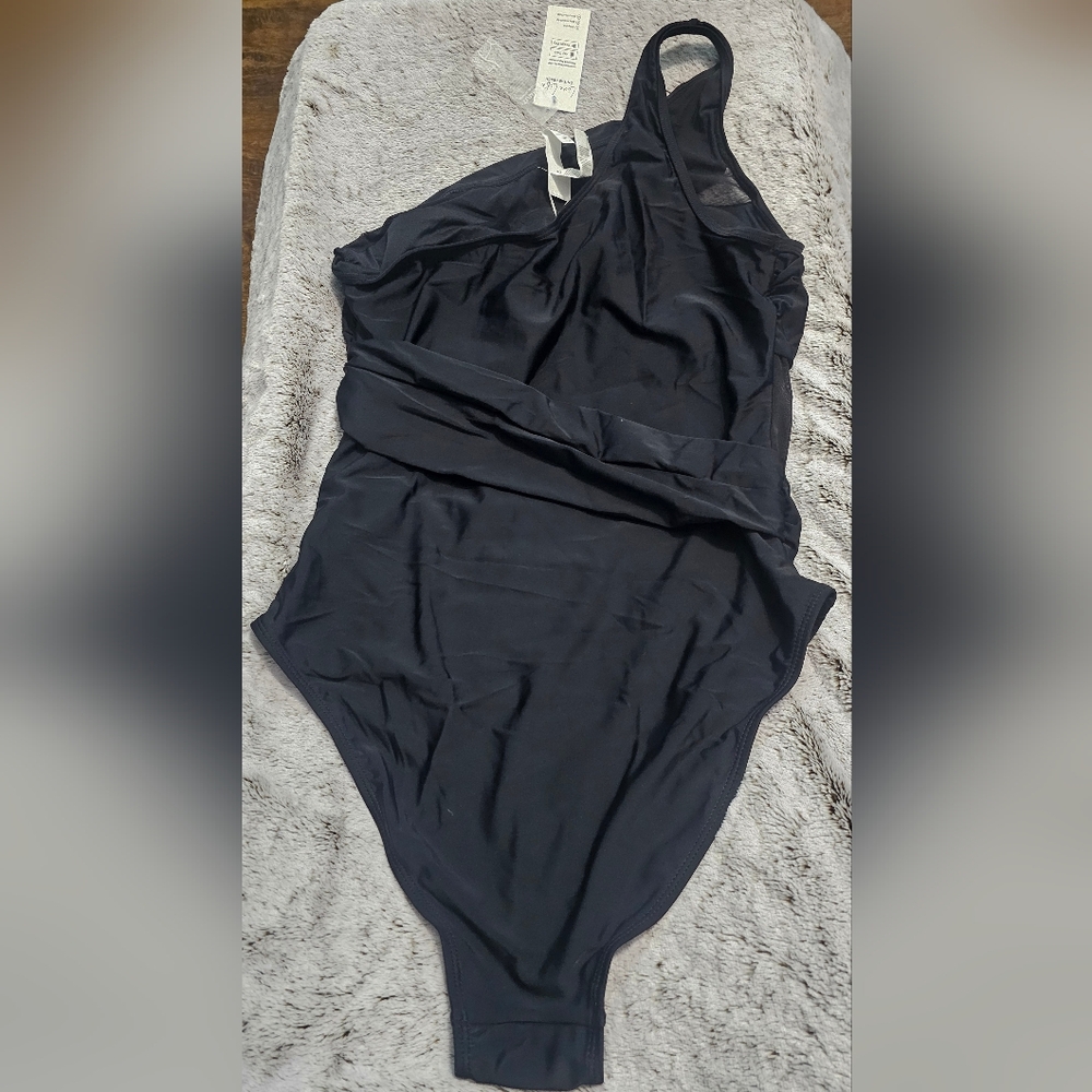 Elegant Black One-Piece Swimsuit